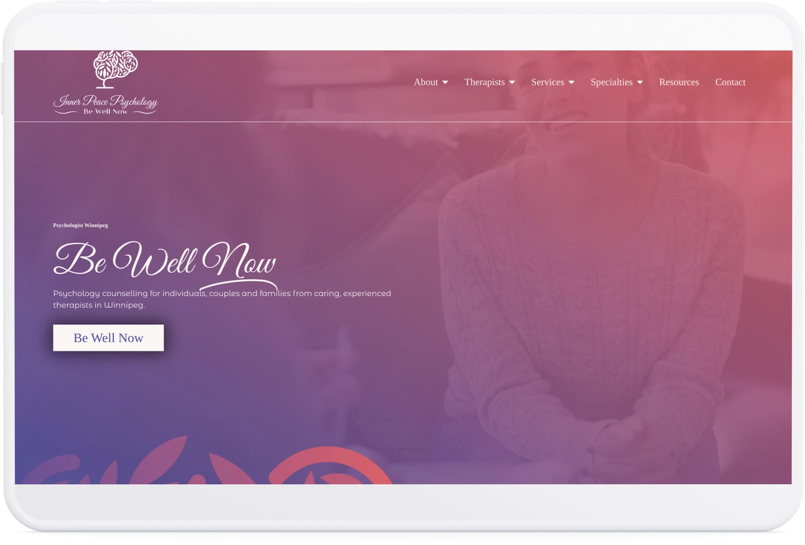 Optiimus Dental, Medical & Healthcare Marketing Wordpress therapy website design psychology