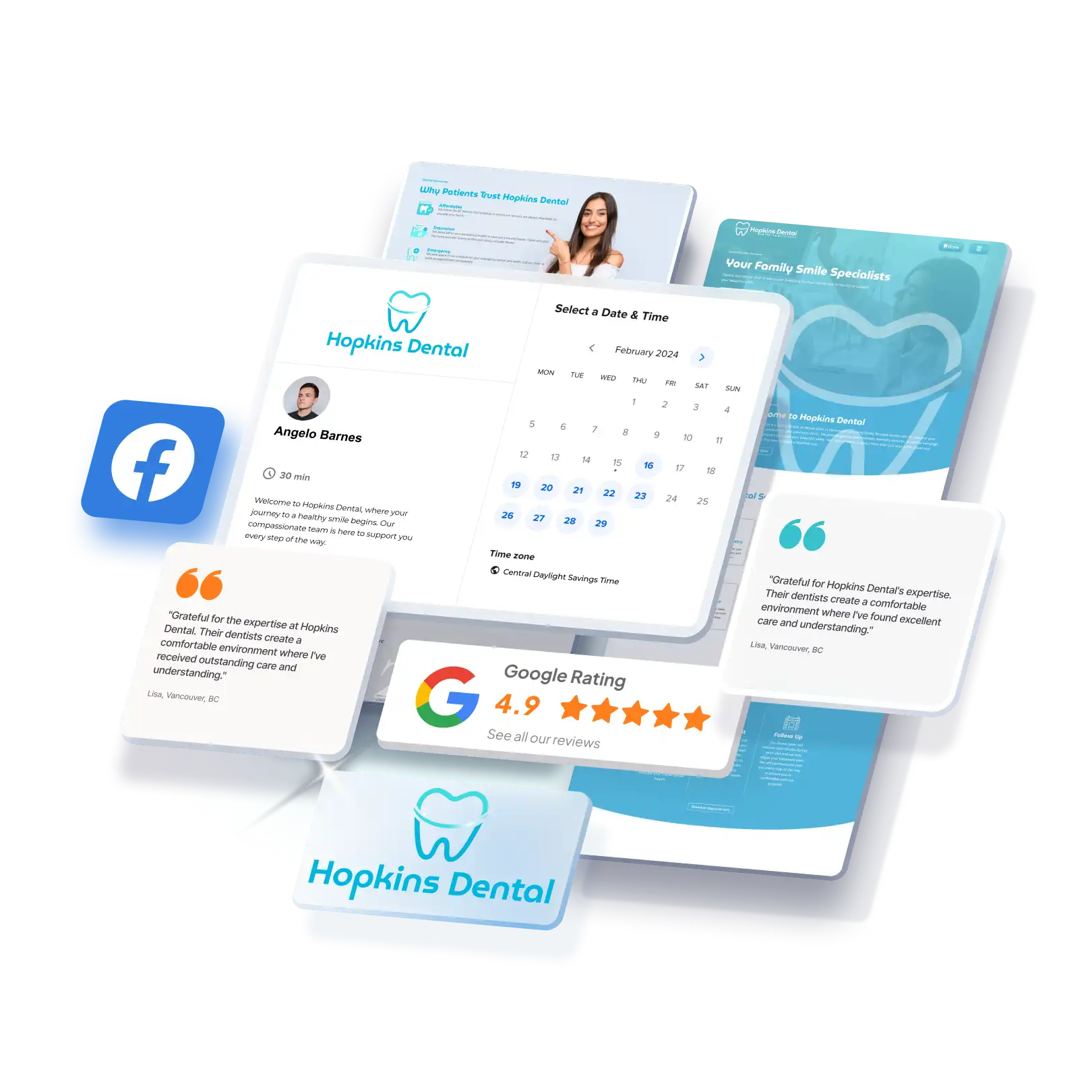 Optiimus dental website design