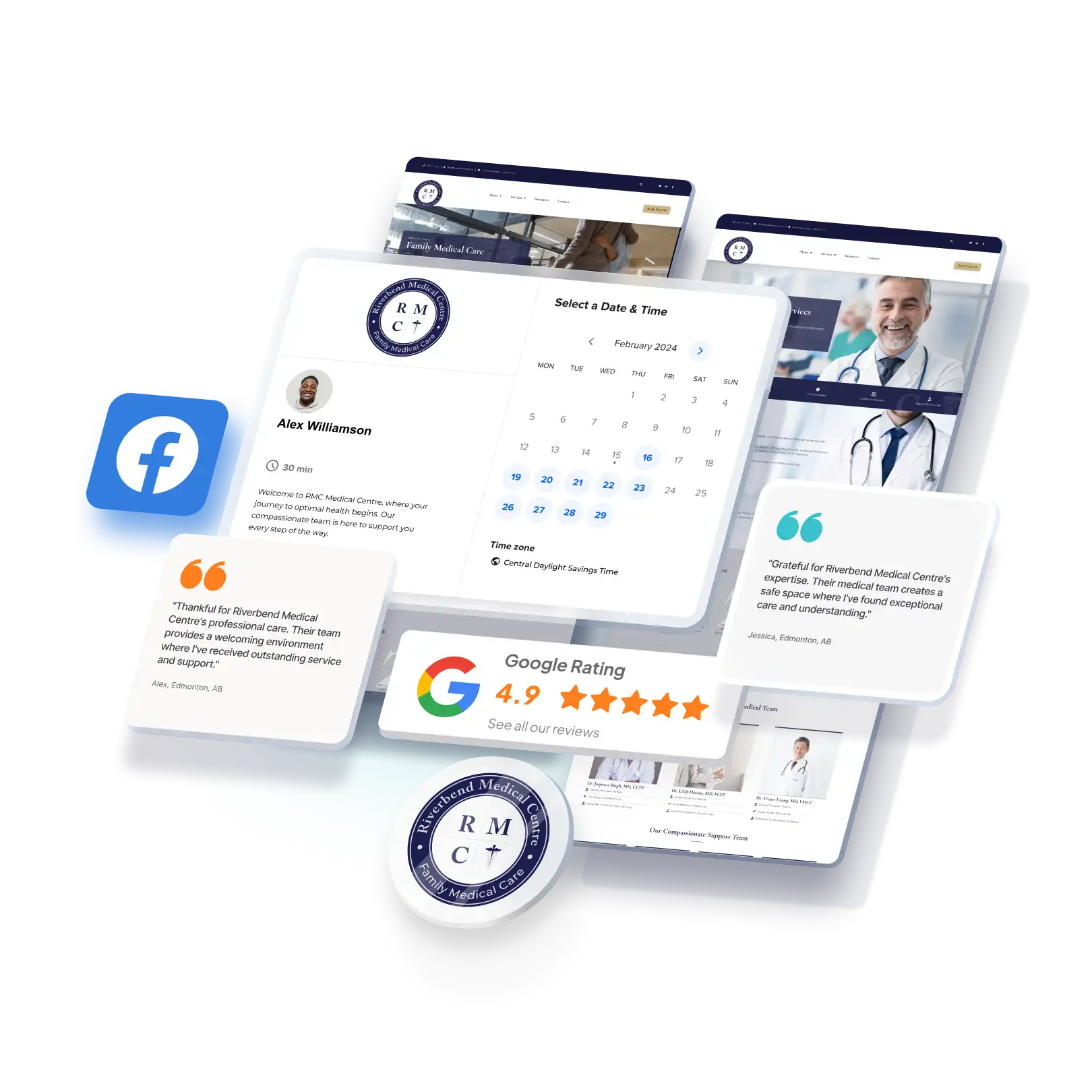 Optiimus medical spa practice website design