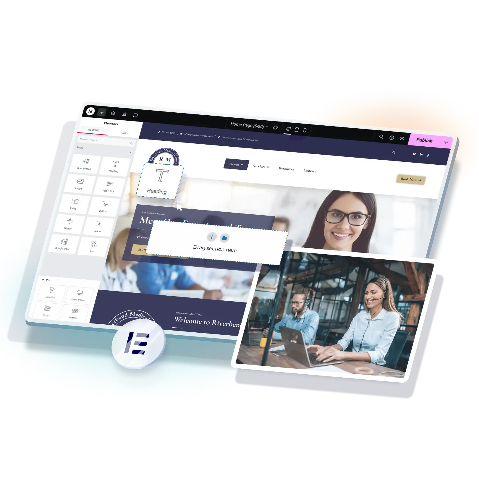 Optiimus medical spa practice website design